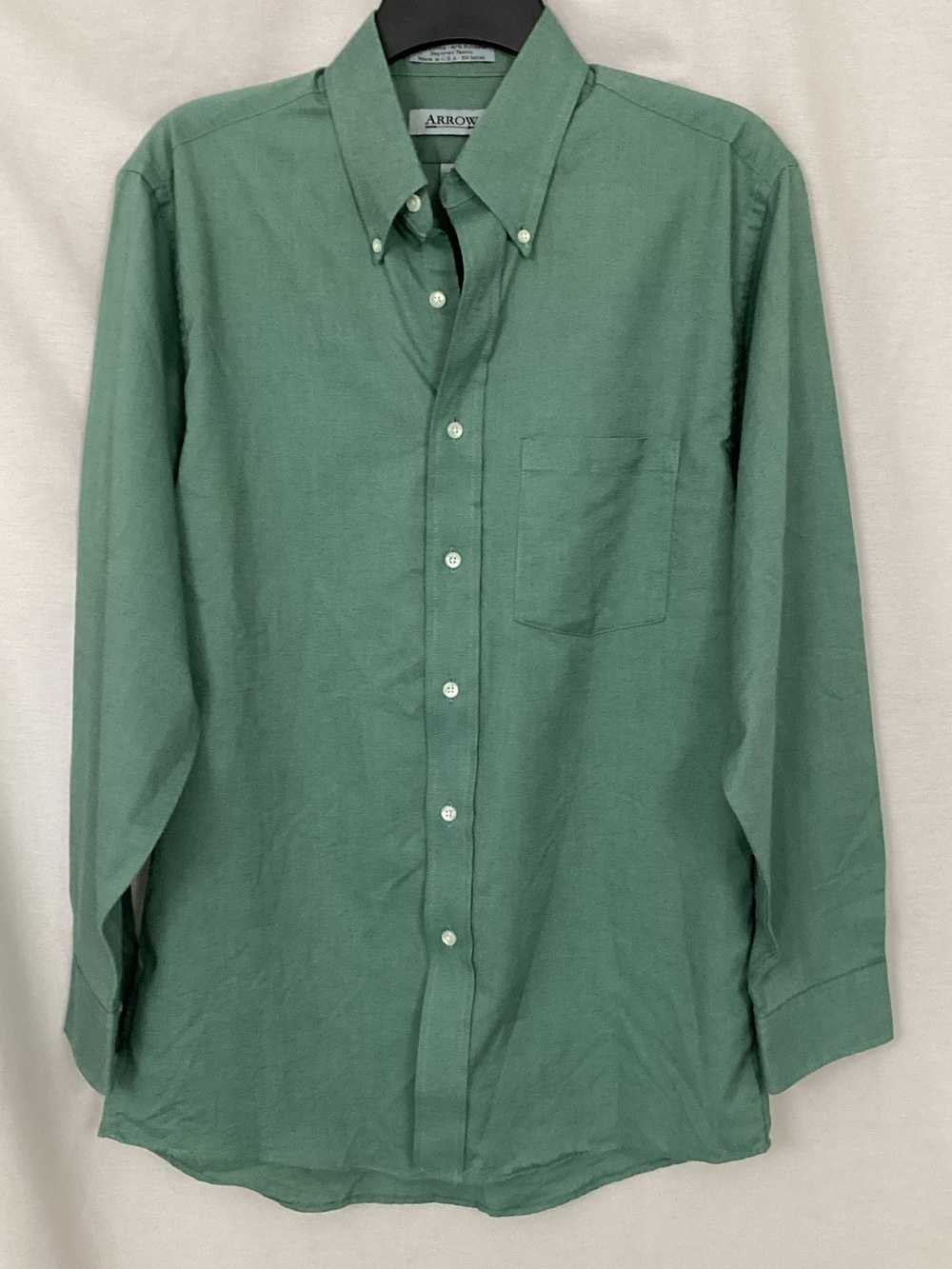 Arrow Green Long-Sleeve Button-Down Shirt